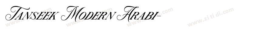 Tanseek Modern Arabi字体转换